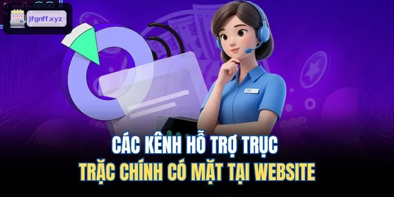 Các kênh hỗ trợ xử lý sự cố chính trên website